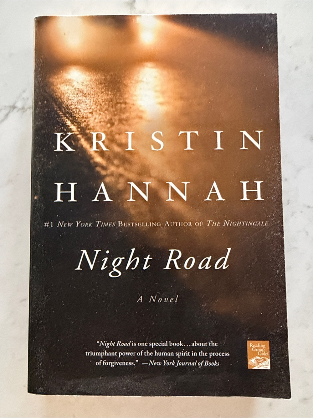 Kristin Hannah "Night Road" Paperback - Brown & Black Cover